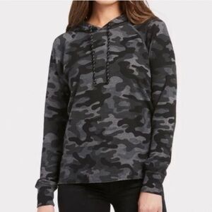 Sundry Gray Camouflage Hoodie M